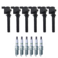 Set of 6 Ignition Coils & NGK G-Power Spark Plugs for Mazda 6 Tribute (2003–2008)