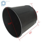 Set of 10 Black Thermoformed Nursery Pots for Plants (3 Gallon)