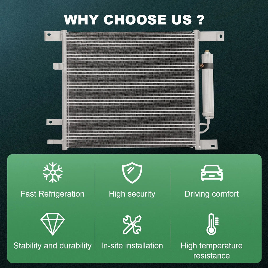 Aluminum AC Condenser for Nissan Versa (2012–2019)