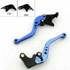 Short Brake Clutch Levers for Suzuki GSXR600 GSXR750 GSXR1000 (2005–2010) - Blue