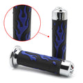 Comfort Blue Rubber Hand Grips 22mm 7/8" for Honda CB