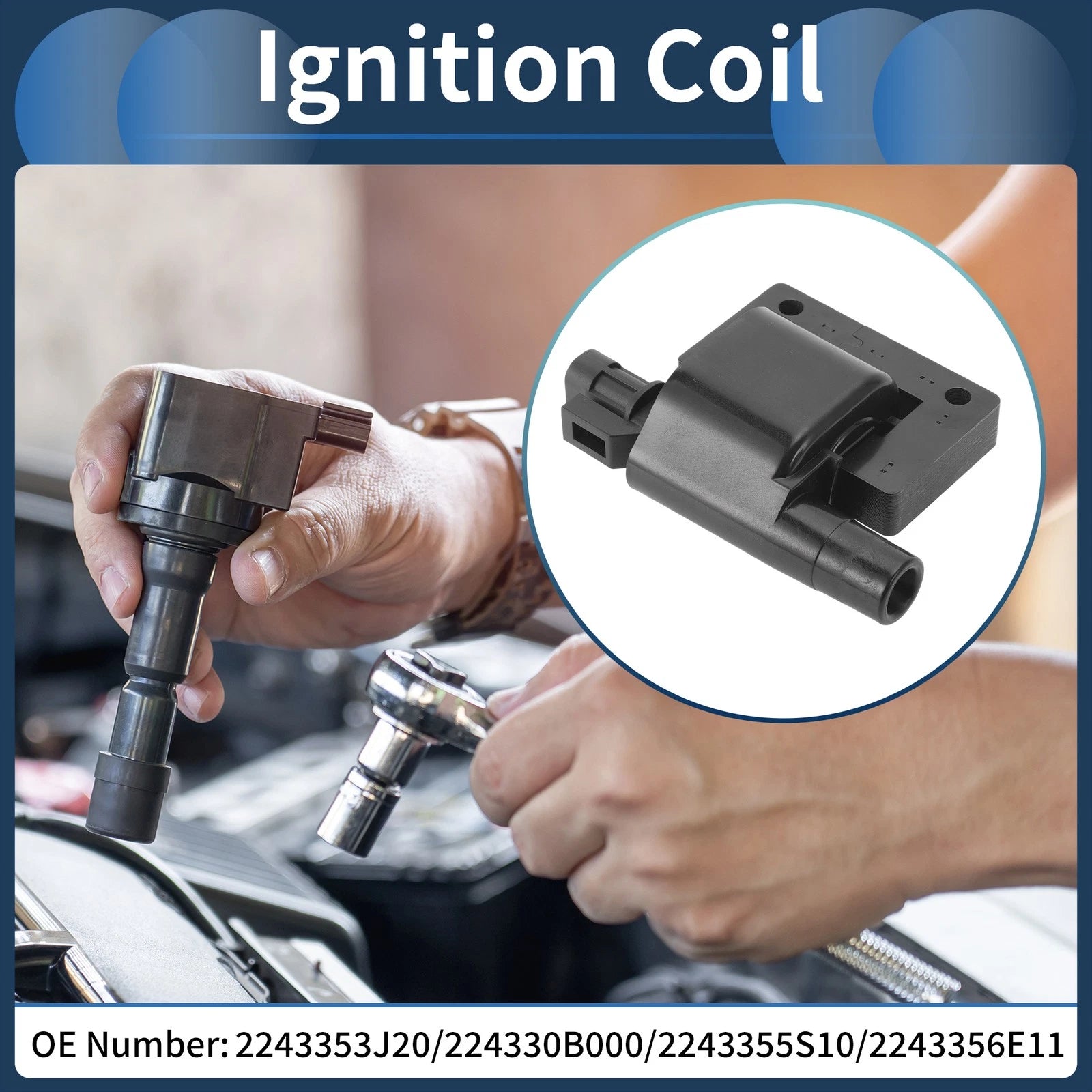 Ignition Coil Pack No. 2243353J20 for Nissan D21 (1990–1994)