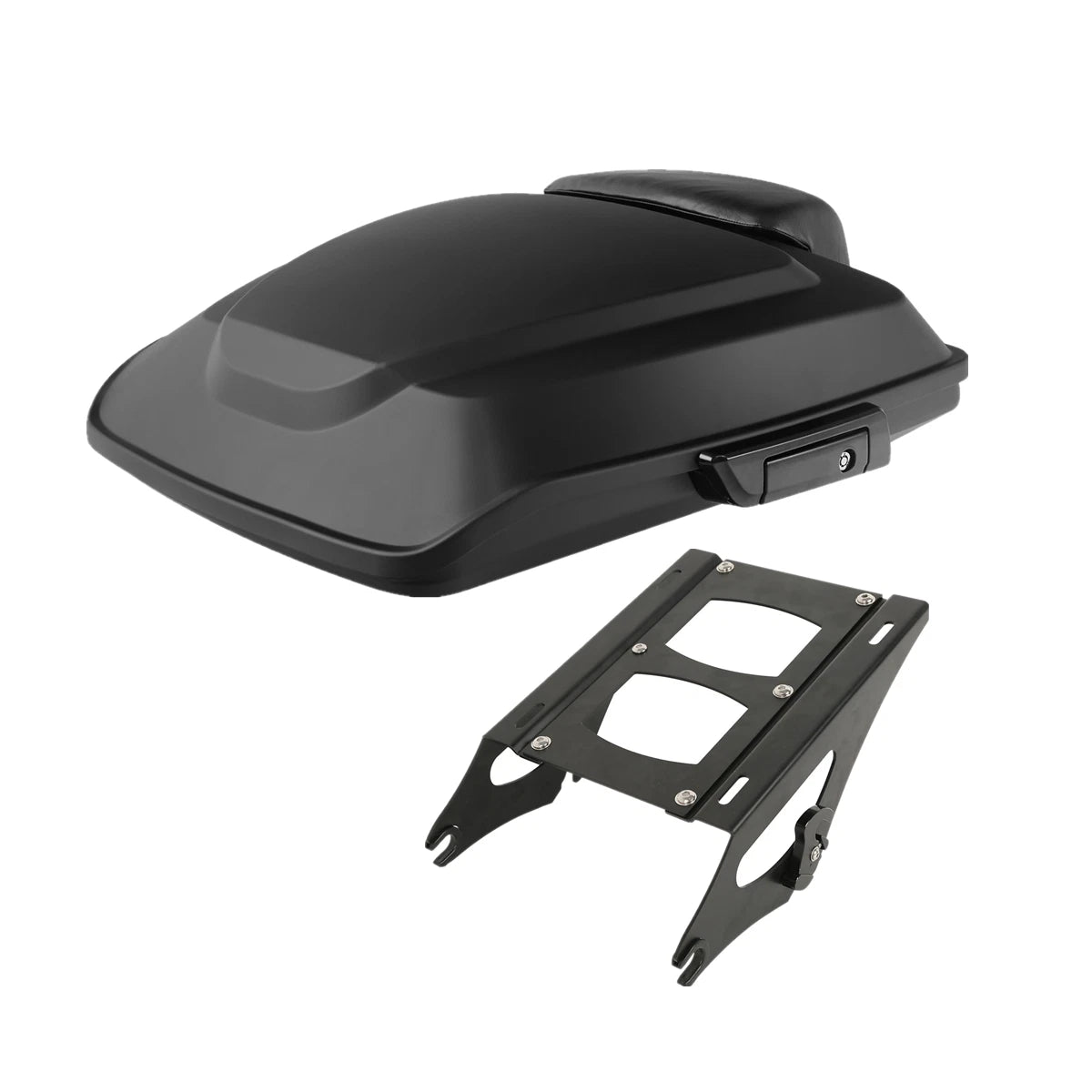 Matt Black Razor Trunk Pad Mount Rack for Harley Touring Electra Glide (2014–2025)