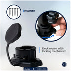Fishing Rod Holder Deck Mount Base for Universal Use (2010–2023)