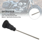 Oil Dipstick Tank Cap Plug for Harley FXD Dyna (2006–2017) 0710-0153 Black