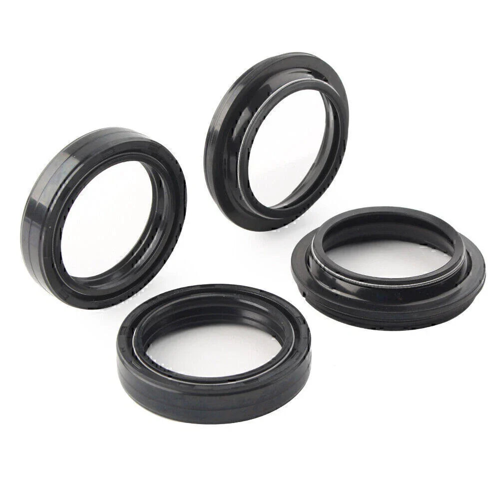 4 x Black 43X54 Motorcycle Front Fork Damper Shock Absorber Seal for Bike