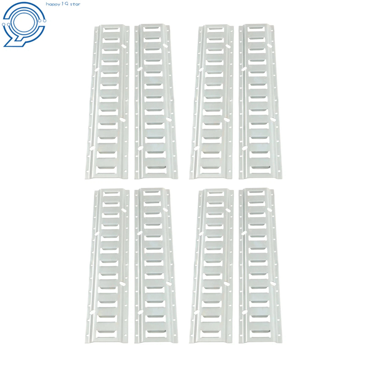 E Track Tie Down Rail Kit 8 Pack for Garages Trailers (2 FT)