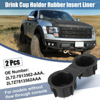 2X Front Row Console Drink Cup Holder for Ford F-150 (2009–2014) 2L1Z-7813562-AAA