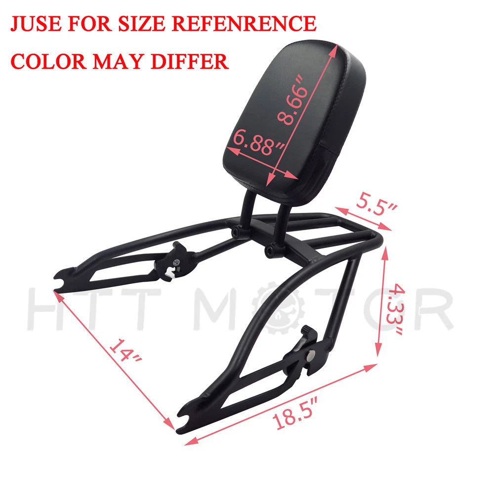 Chrome Sissy Bar Backrest Luggage Rack for Harley Street XG500 XG750 (2015-2021)