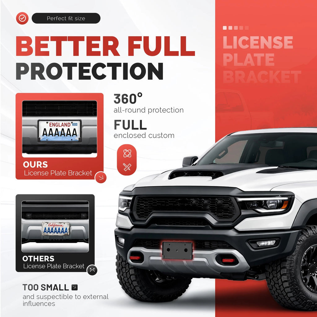 Front License Plate Bracket for Ram 1500 Rebel (2019–2024) #68274219AD