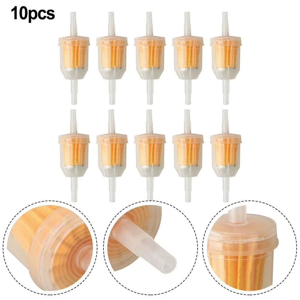 10Pcs Inline Fuel Filter for Small Engine Lawn Mower (6mm/8mm)