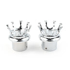 Front Axle Nut Cover Silver Bolt Cap for Harley XL 1200 Dyna Touring (2004-2023)