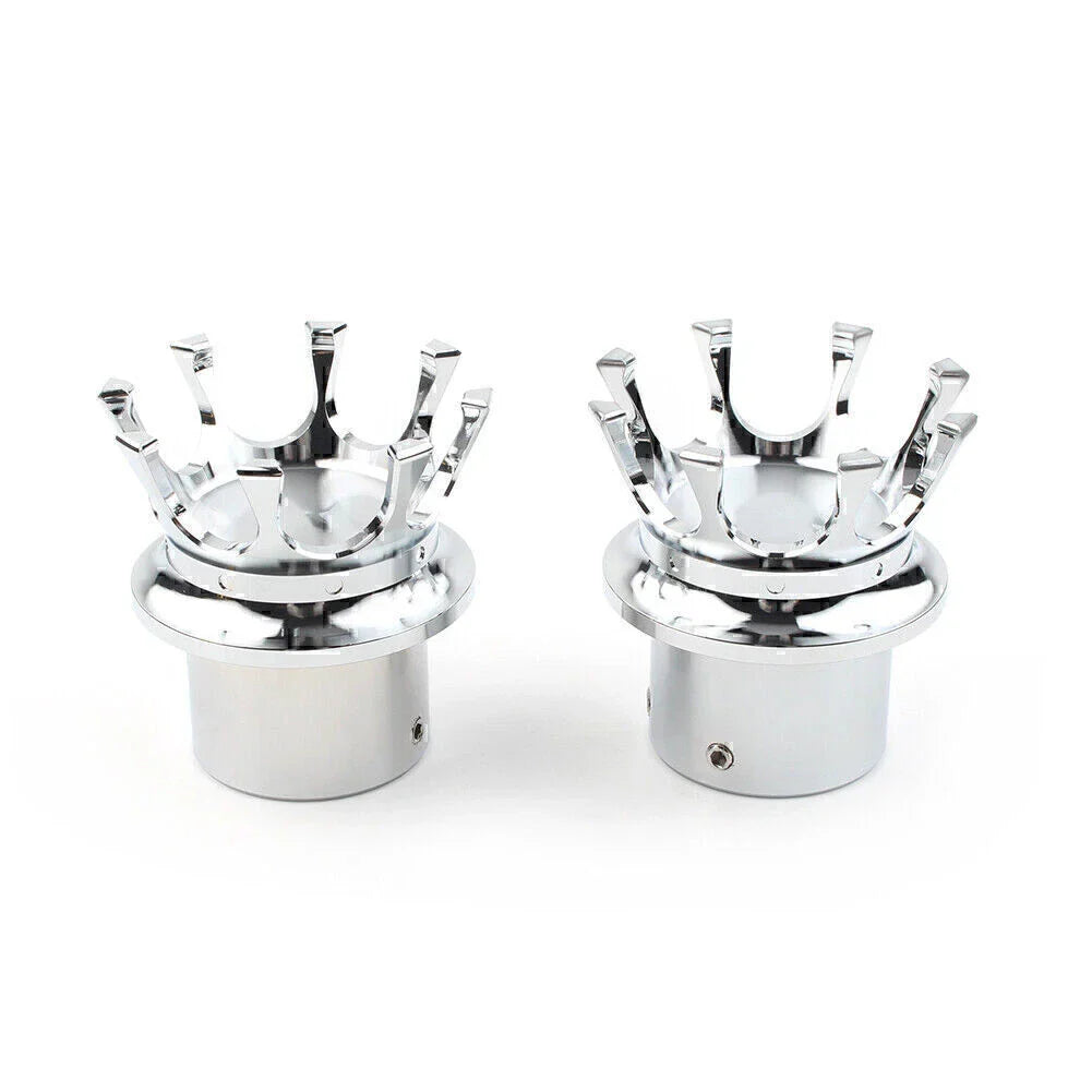 Front Axle Nut Cover Silver Bolt Cap for Harley XL 1200 Dyna Touring (2004-2023)