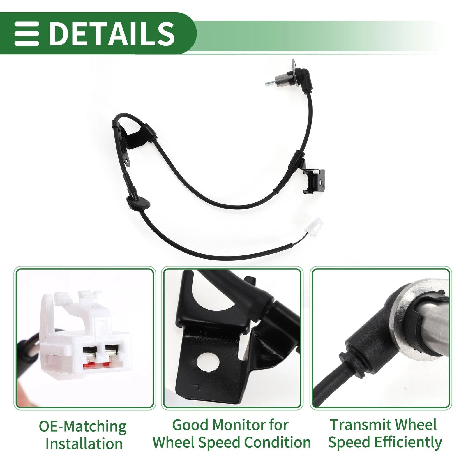 ABS Wheel Speed Sensor for Mazda 323 S (1998–2004) No.B25D4371YB
