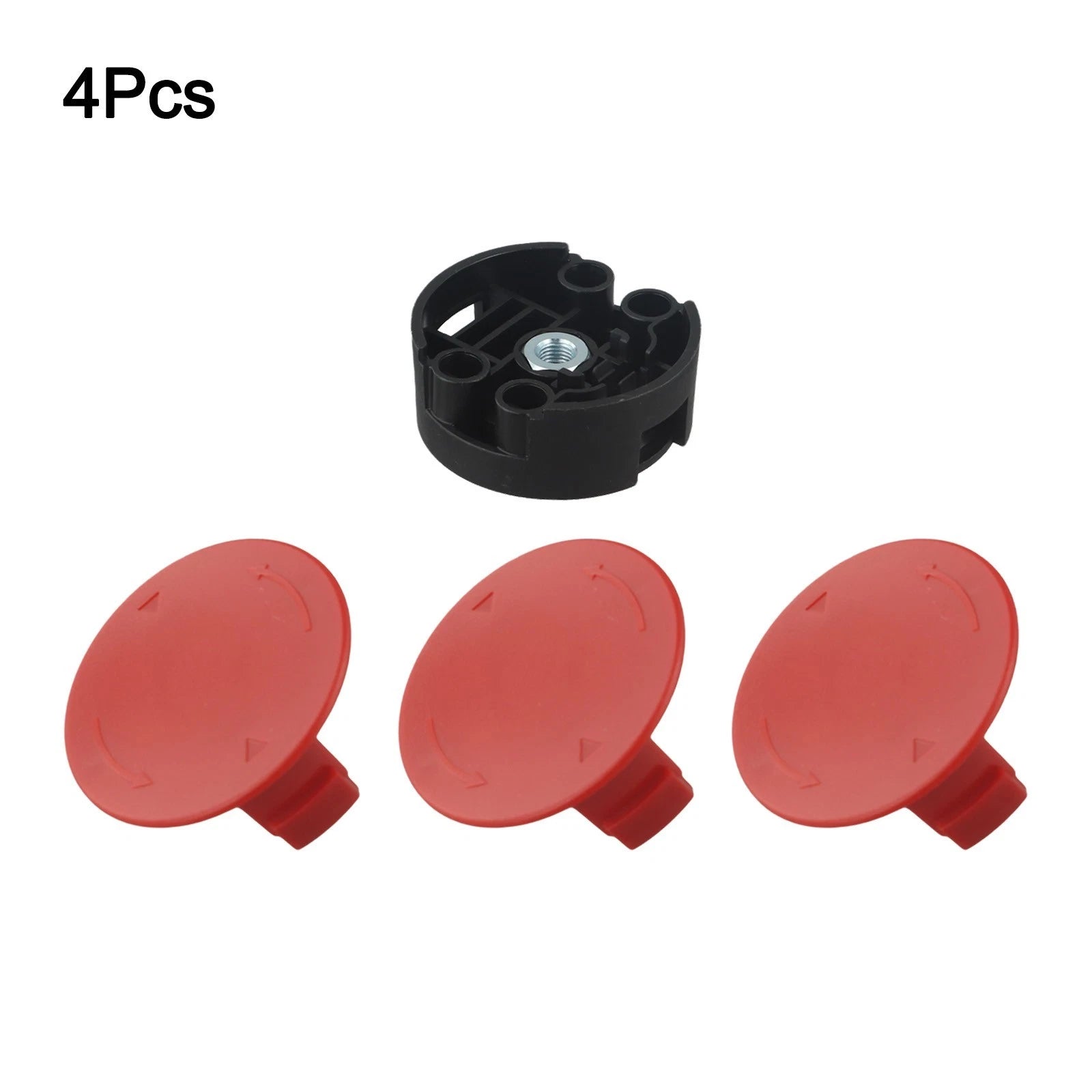 Set of 2 Replacement Red Lids for Bosch AFS23 Lawn Mowers