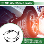 ABS Wheel Speed Sensor No. 4743874AC for Dodge Journey (2009–2020) Rear Right