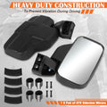 Universal UTV Side View Mirrors for Roll Cage Bar Mount (Convex)