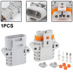 10AWG Grey Forklift Cable Power Connectors 1 Pair 50 Amp 600V