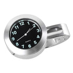 Digital Clock Watch Handlebar Mount Holder for Bike (Waterproof, Chrome)