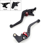 Short Brake Clutch Levers for Yamaha YZF R25 R3 (2014–2015) Black