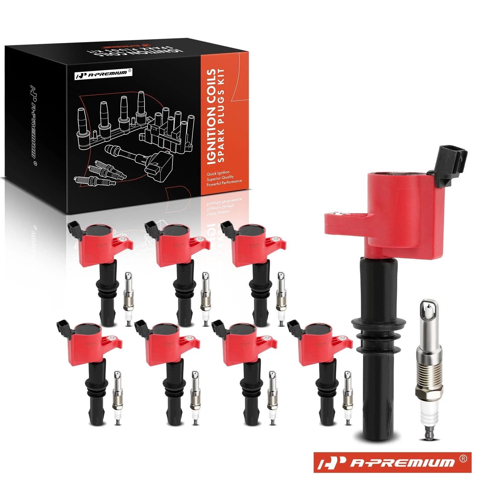 Set of 8 Ignition Coils & 8 Spark Plugs for Ford F-150 Expedition