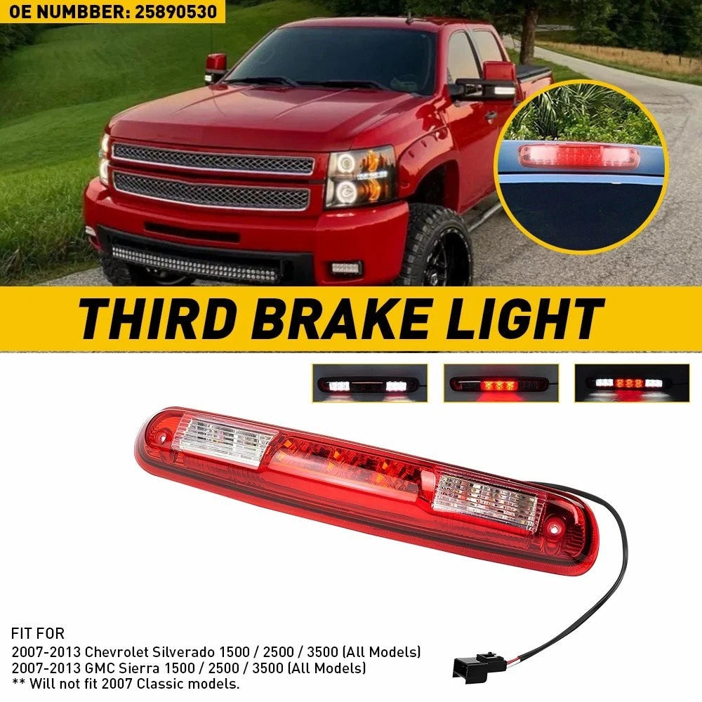3rd Brake Light Lamp for Chevy Silverado 1500 (25890530)