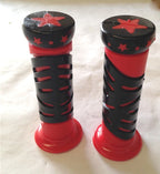 7/8" 22mm Red Star Hand Grips for Yamaha FZR YZF600 (1990–1999)