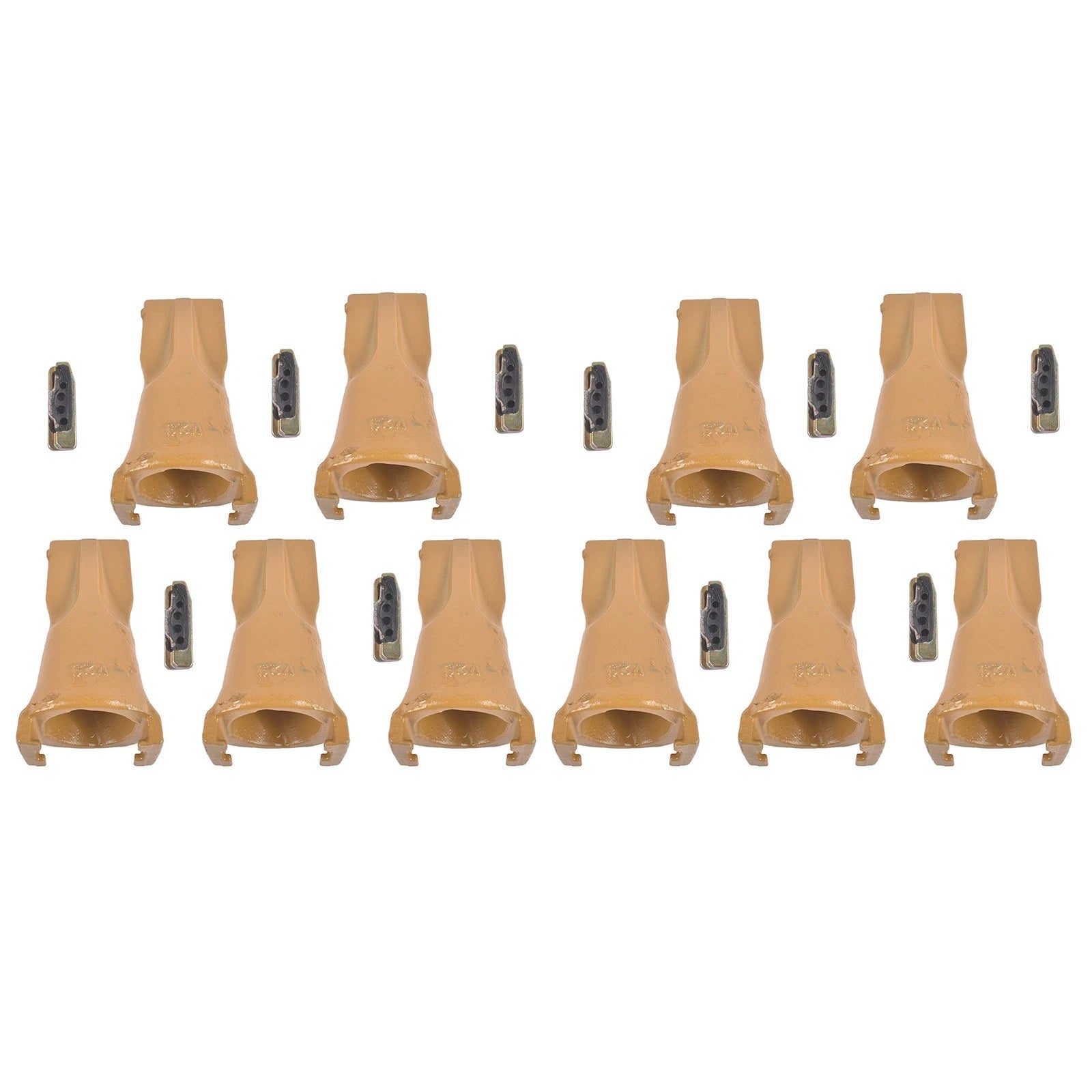 Set of 10 Dirt Bucket Teeth for Crane