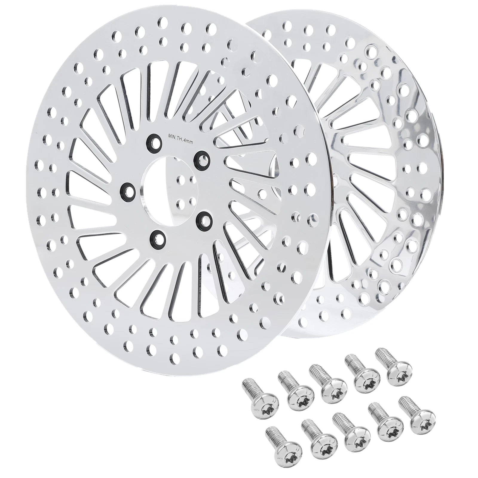 Front Brake Disc Rotors & Bolts for Harley Touring (2000–2007)
