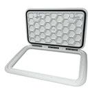 Deck Hatch Lid for Boat (13in x 20in, Polar White)