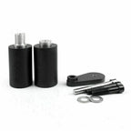 Frame Slider Crash Protector for Yamaha YZF R6 R6S (2003–2008) No Cut Blk