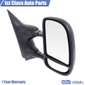 Right Manual Mirror for Ford E-150 E-250 E-350 E-450 E-550 (2003–2016)