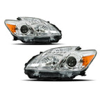 Set of 2 Headlight Replacement for Toyota Prius (2012–2015) Halogen Clear Lens
