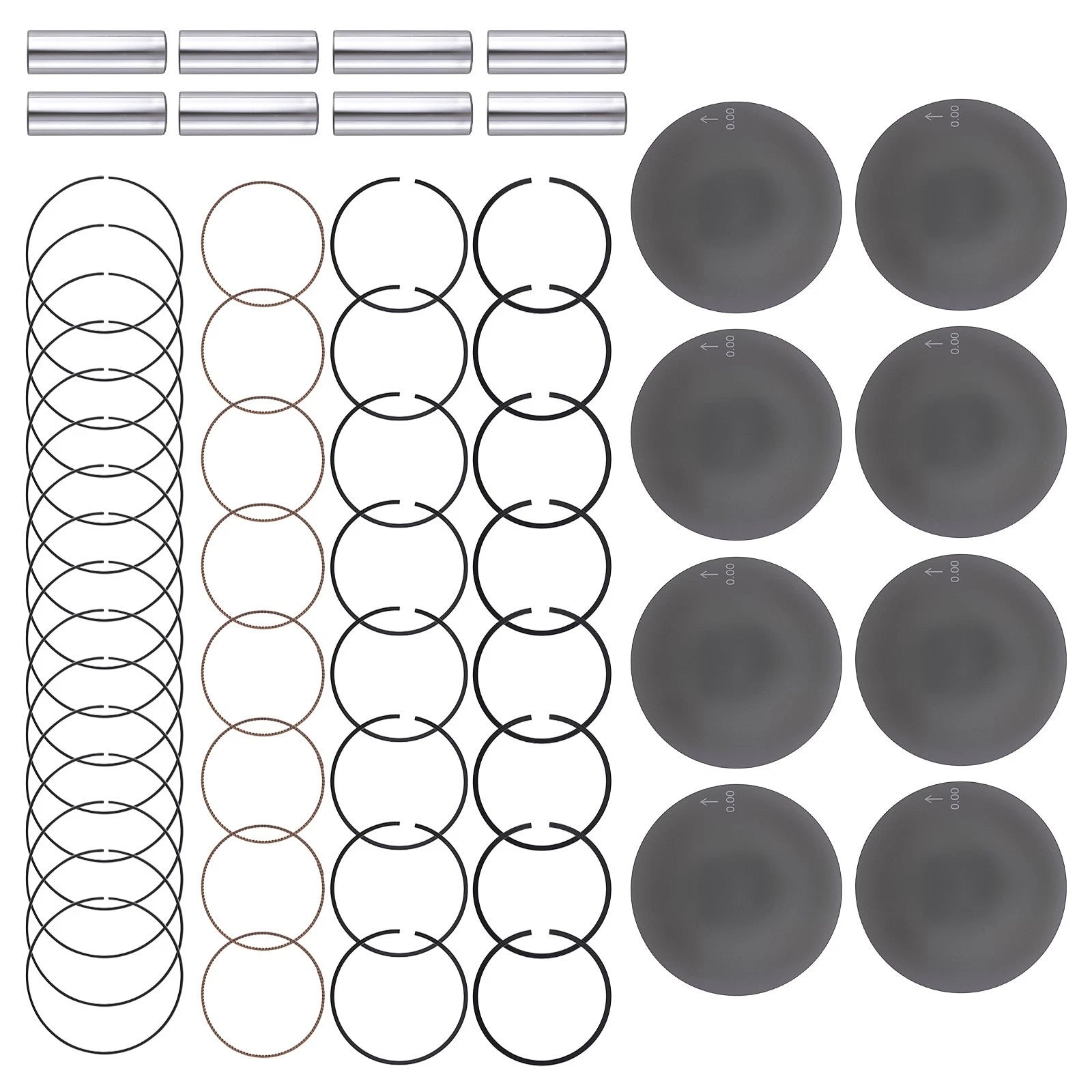 Pistons & Rings for Chrysler Aspen, Dodge 1500, 2500, Jeep Ram 5.7L (2009–2016)