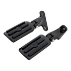 Black Rear Passenger Footpegs for Harley Street Glide (1993-2025)