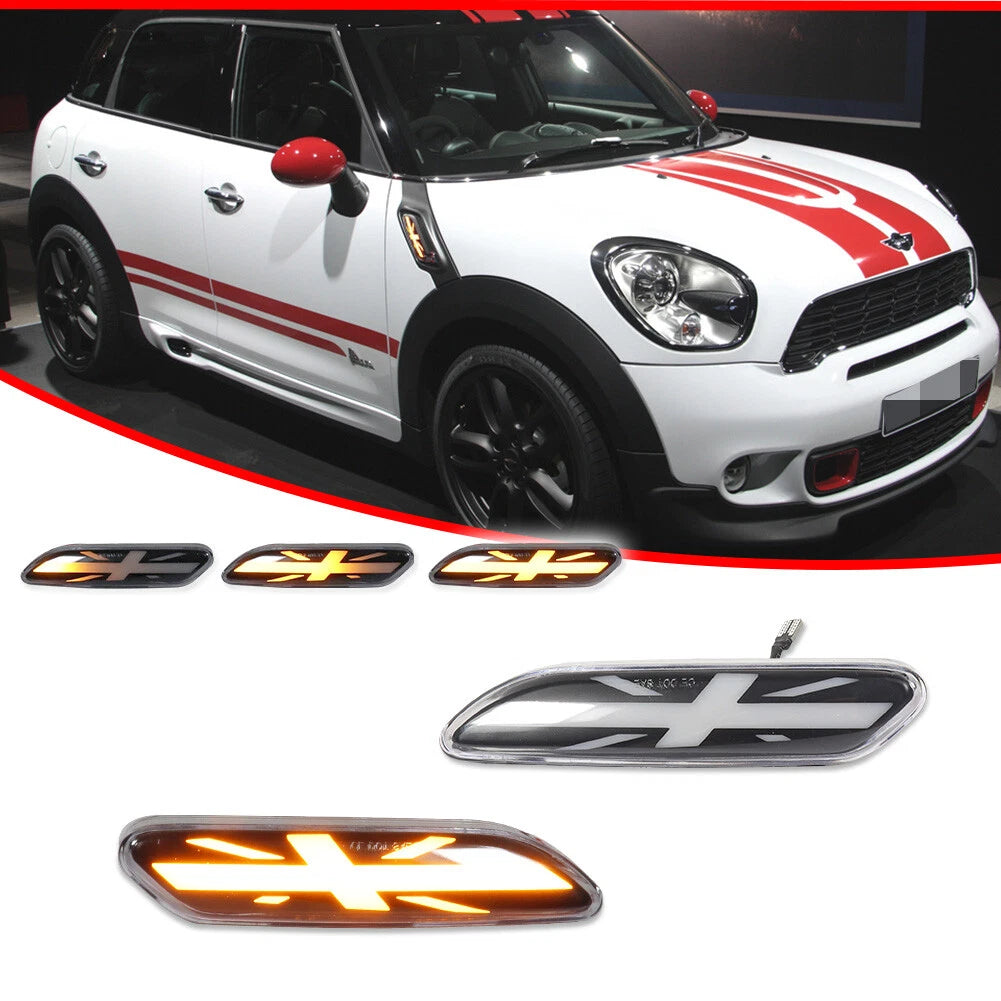 Amber LED Front Side Marker Lights for Mini Cooper R60 R61 (2011–2016)