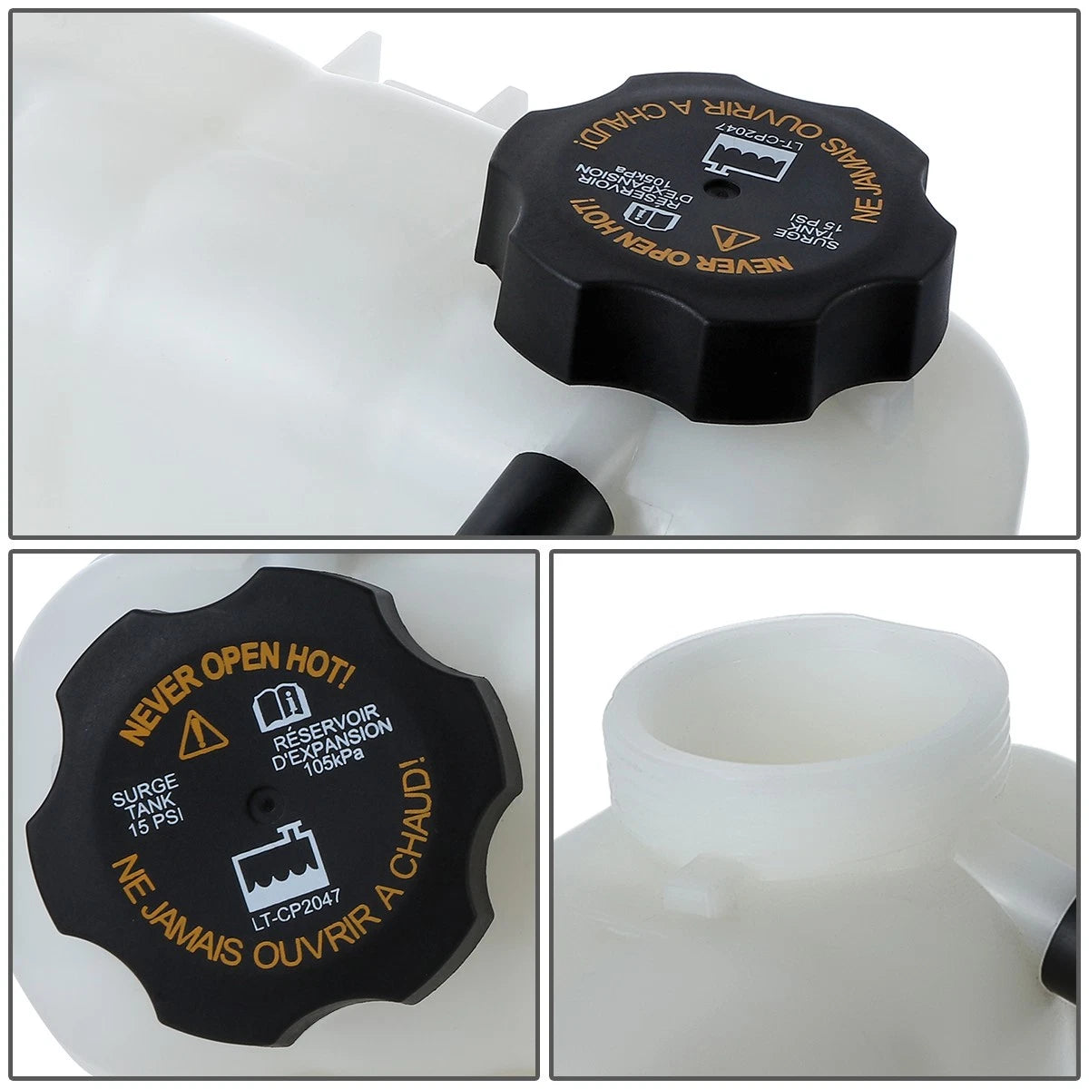Coolant Fluid Overflow Tank Reservoir for Malibu/Grand Am/Alero (1999–2005)