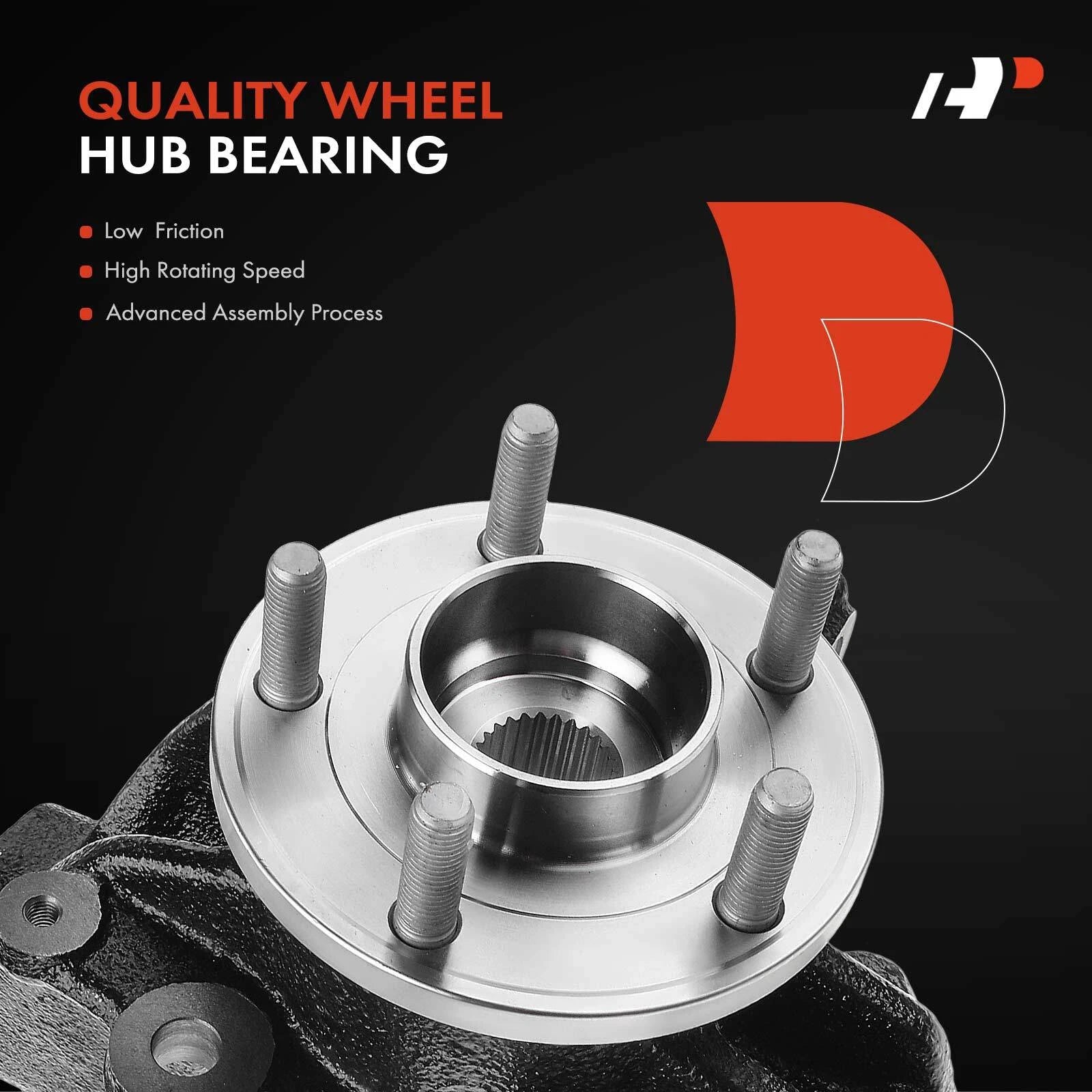 Front Left Steering Knuckle & Hub Bearing Assembly for Ford Focus (2012-2018)