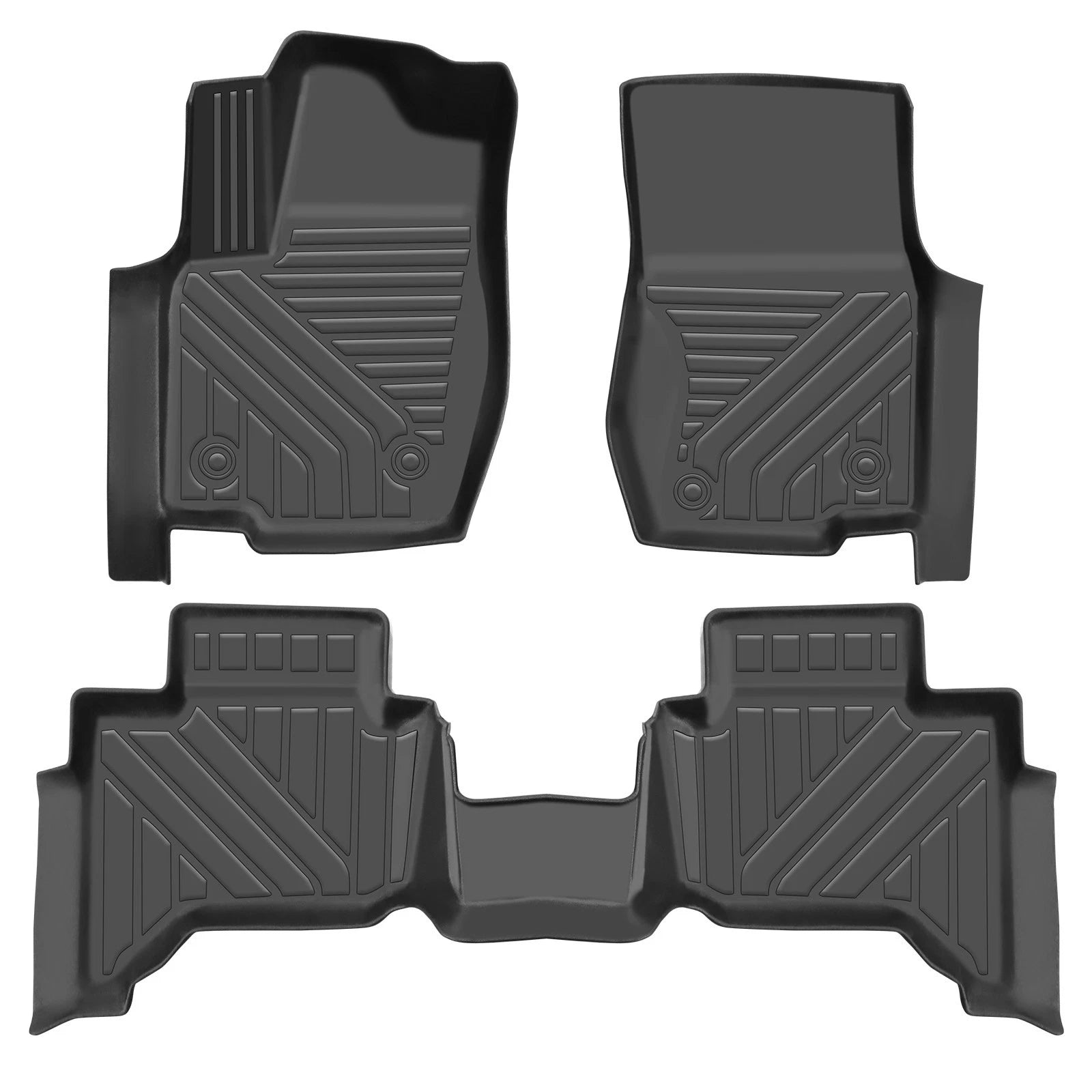 Set of 4 TPE Rubber All Weather Floor Mats for Toyota Land Cruiser Prado (2024–2025)