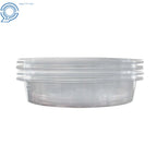 Set of 5 Heavy Duty Clear Plastic Plant Flower Saucer Drip Tray