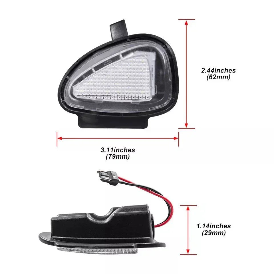 LED Side Under Mirror Puddle Courtesy Lights for Golf Mk6