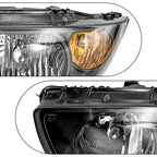 Set of 2 Halogen Headlights for Hyundai Elantra (2004-2006)