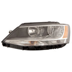 Replacement Driver Side Halogen Head Light Assembly for 2011-16 Volkswagen Jetta