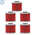 Set of 5 Oil Filters for Honda CRF 150R 250R 450R 250X 450X (2007–2023)