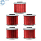 Set of 5 Oil Filters for Honda CRF 150R 250R 450R 250X 450X (2007–2023)