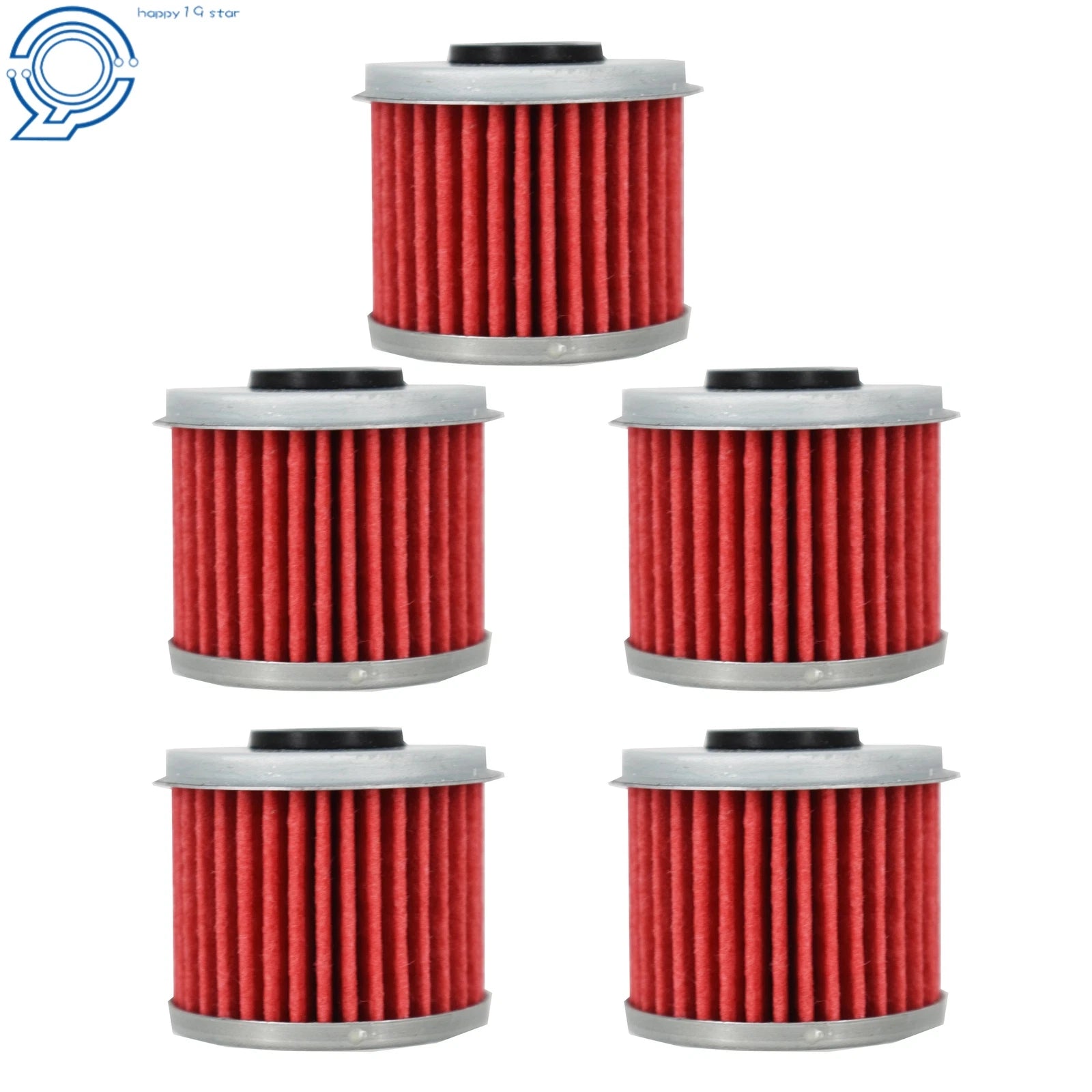 Set of 5 Oil Filters for Honda CRF 150R 250R 450R 250X 450X (2007–2023)