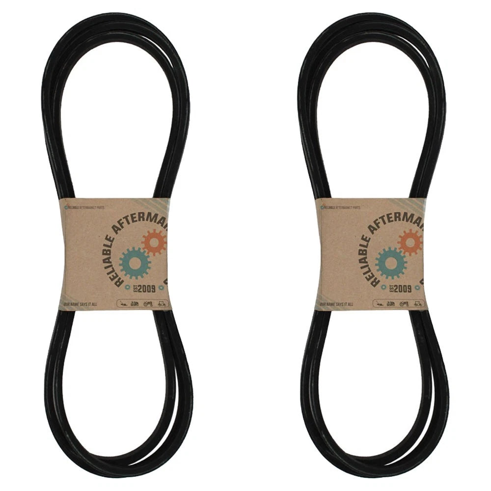 2X Deck Belts for Snapper (Replaces 104335DC)