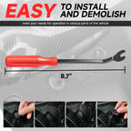 Nylon 120 Retainer Clips Set with Fastener Removal Tools for Moulding Trim