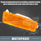 LED Front Bumper Side Marker Lights Cover for Volkswagen Jetta (1 Pair)
