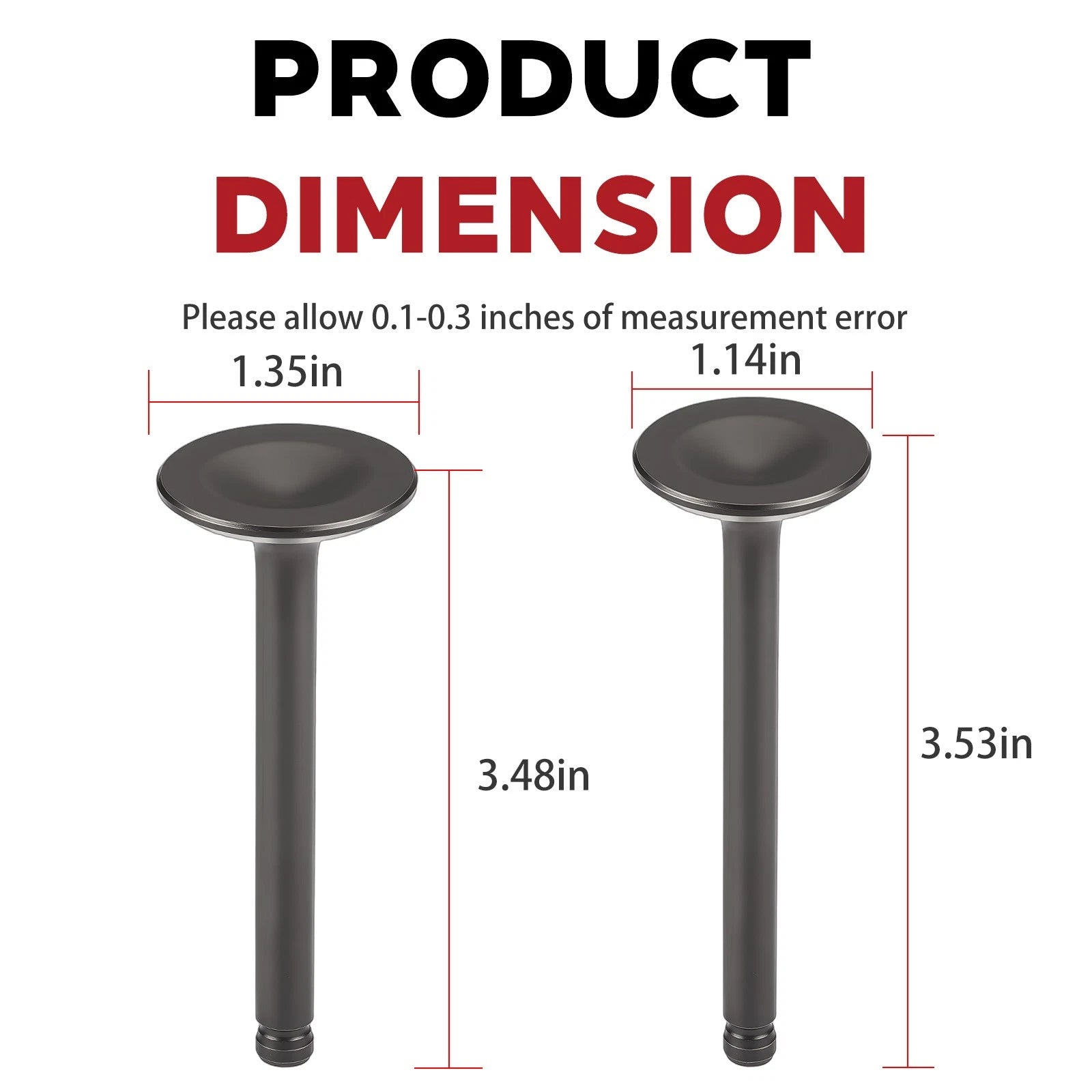 Set of 2 Intake Exhaust Valves for Kawasaki Mule 610 600 4x4 (2005–2016) - 12005-7013
